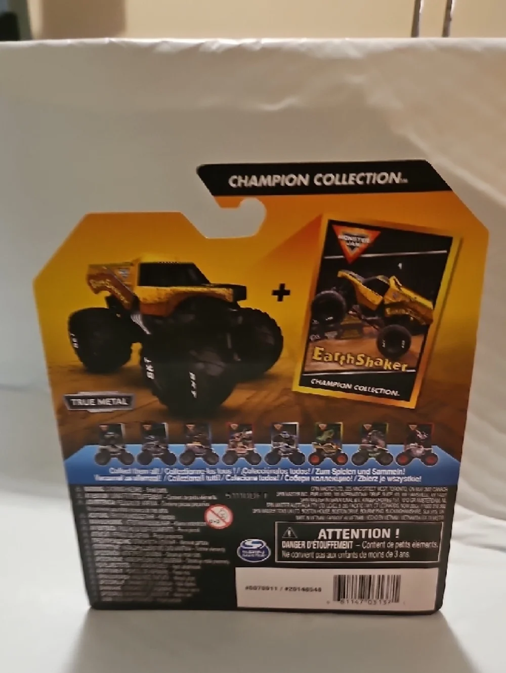 Earth Shaker Yellow Monster Truck Toy - True Metal